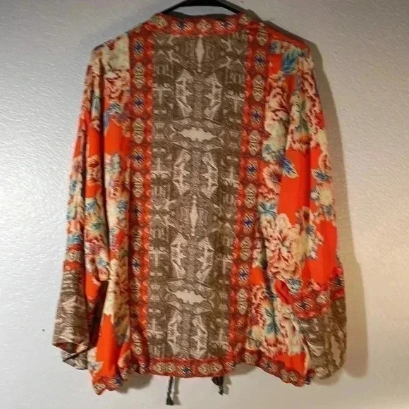 Free People Front Zip Kimono Jacket Size XS ❤️ - Picture 10 of 11